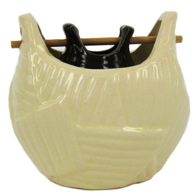 Аромалампа КОРЗИНА (керамика, разные цвета, 9,5 см.), 1 шт.