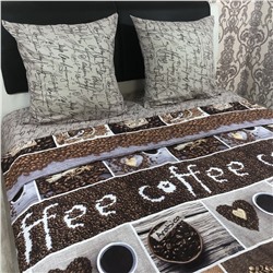 Постельное белье бязь артдизайн Кофемания