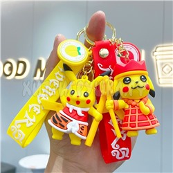 Брелок большой силиконовый с карабином ПИКАЧУ в ассортименте br_pikachu7, br_pikachu7