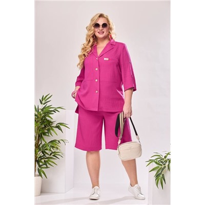 Romanovich Style 2-2489 малиновый, Блуза,  Шорты