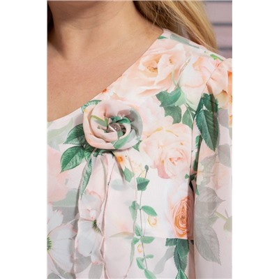 Alani Collection 1920 персиковые_цветы, Платье