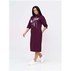 Платье женское Текс-Плюс, цвет бордовый