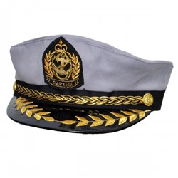 Фуражка подростковая "Captain", серый