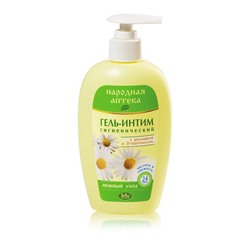 Гель д/интимной гигиены НАРОДНАЯ АПТЕКА 250мл Ромашка и D-пантенол  IRIS
