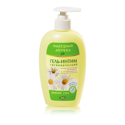 Гель д/интимной гигиены НАРОДНАЯ АПТЕКА 250мл Ромашка и D-пантенол  IRIS