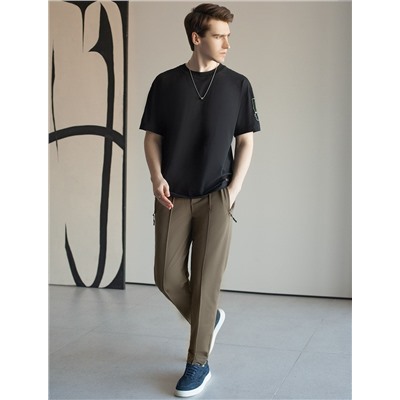 Свободная футболка  с авторским принтом