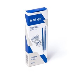 Ручка гел. син. Alingar Cristal игольчатая прозр.корпус (вып.по 2шт.)  AL2300 АКЦИЯ! СКИДКА 10%