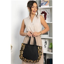 Сумка Солнышко (черный/лео) СС02