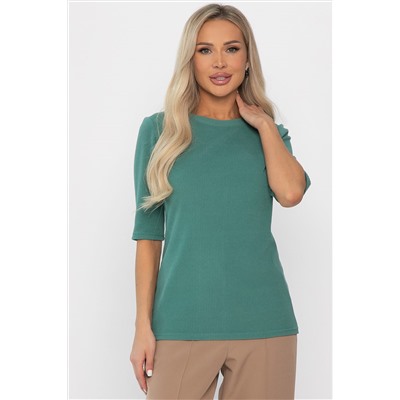 Блуза трикотажная Лиза (зеленая) Б14367-48М