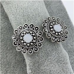 Серьги-гвоздики «Кружево» vintage