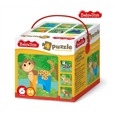 Пазлы MAXI «Собери свою зверюшку. Животные Африки» (24 элемента) Baby Toys
