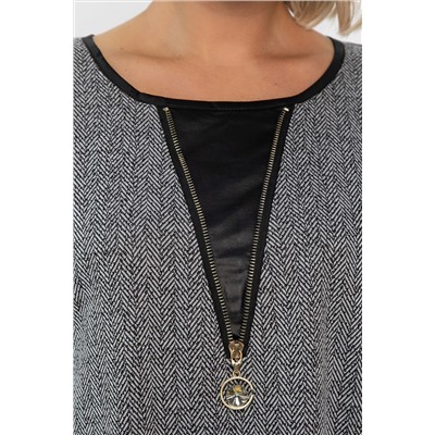 Платье Селин (серое) П11302