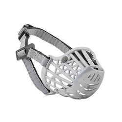 Намордник пластиковый "ZооM" "Silver Reflex" №2 светоотражающийметаллик (17см) Бордер-колли 55512 АГ