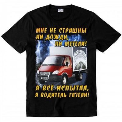 Футболка "Мне не страшны ни дожди, ни метели!"