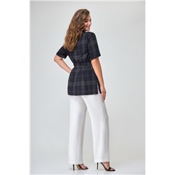 DaLi 9056 чёрно-белый, Брюки,  Туника