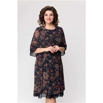 Moda Versal П2202 т.синий+горох, Платье
