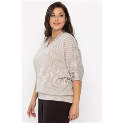 Джемпер трикотажный Вэнсдей (бежевый) Б14485-4М