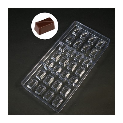 Форма для шоколада (поликарбонат) RETTANGOLO 02, Bake ware, 28 ячеек
