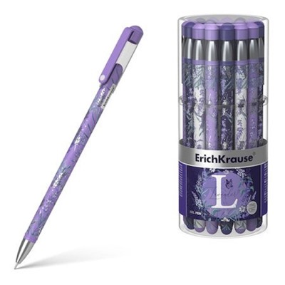 Ручка гелевая Lavender Stick 0.38мм черная 56694 ErichKrause