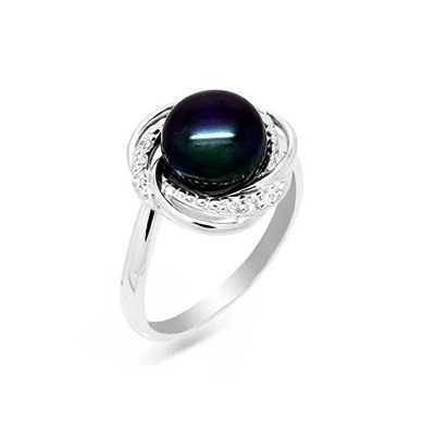 Кольцо из серебра жемчуг, К1371ч