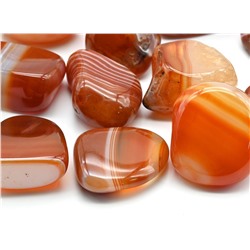 Минерал сердолик полосчатый 24*16*13мм, (H)
