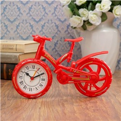 Будильник "Велосипед", дискретный ход, 12 х 22 см, d=6.5 см, микс
