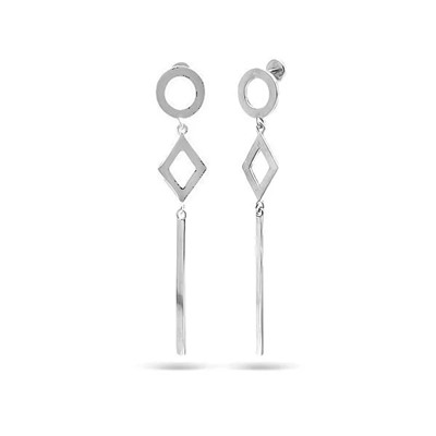 Серьги из серебра без вставки, Ю-27119р (1)