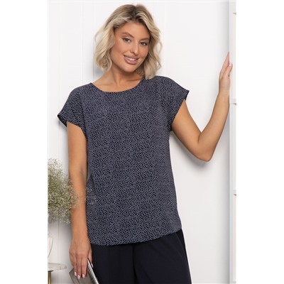 Блуза Милена (темно-синяя) Б14302-8М