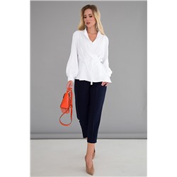 Блуза "Идеальная асимметрия" (белая) Б1525-11