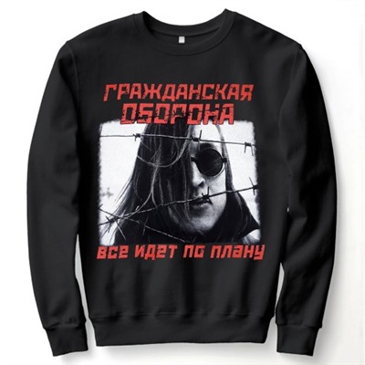Свитшот "Гражданская оборона" (Все идет по плану)