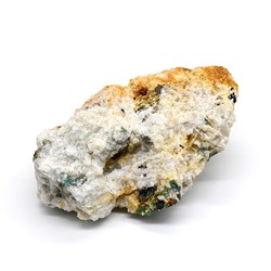 Альбит с включениями амазонита и слюды 128*83*41мм, 476г