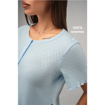 Женская пижама с шортами из ажурного хлопка Happyfox