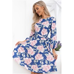 Платье Изабелла (сине-розовое) П13790-45М