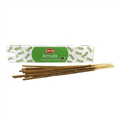 ARRUDA Premium Masala Incense, Hem (АРРУДА премиум масала благовония, палочки, Хем), уп. 15 г.