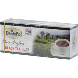 Daniel's. Pure Ceylon Black Tea 50 гр. карт.пачка, 25 пак.