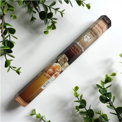 Flute FRANKINCENSE Incense Sticks, Cycle (ЛАДАН ароматические палочки, Классический, возвышенный, смолистый, Сайкл), шестигранник 20 палочек.
