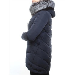 M16-98 Пальто зимнее женское (холлофайбер, натуральный мех чернобурки) размер 2XL - 50 российский