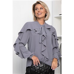 Блуза Дыхание осени (серая) Б14186-5М