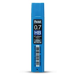 Грифель для механич. карандашей Pentel  0.7мм НВ (12шт.) С277S-HB туба