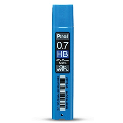 Грифель для механич. карандашей Pentel  0.7мм НВ (12шт.) С277S-HB туба
