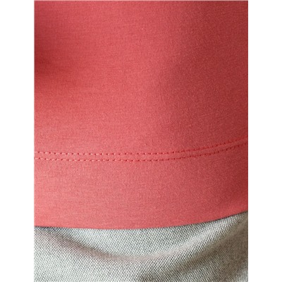 Джемпер с цельнокроеным воротом из премиального хлопка