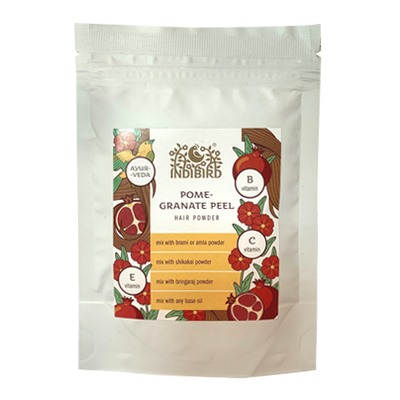 POMEGRANATE PEEL Powder, Indibird (ПОРОШОК КОЖУРЫ ГРАНАТА Маска для волос, Индибёрд), 50 г.