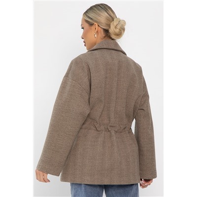 Пальто-пиджак (коричневый) Б14130-7М