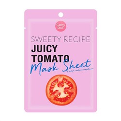 Sweety Recipe JUICY TOMATO Mask Sheet, Cathy Doll (СОЧНЫЙ ТОМАТ тканевая маска для лица, Кэти Долл), 25 г.
