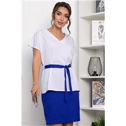 Костюм Лэдис (бело-синий) К14101-14М