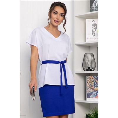 Костюм Лэдис (бело-синий) К14101-14М