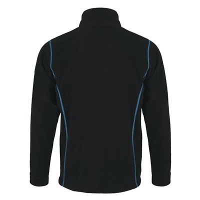 Куртка мужская NOVA MEN 200, черная с ярко-голубым