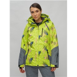 Горнолыжный костюм женский салатового цвета 02216Sl