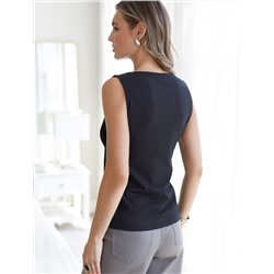 Топ из премиального хлопка с эластаном