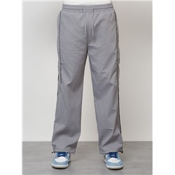 Спортивный костюм мужской модный серого цвета 15020Sr